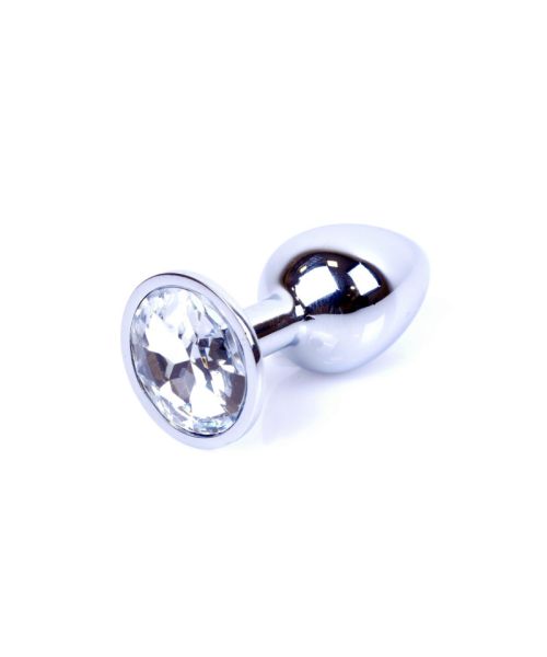 Анальна пробка - Jewellery Silver Plug - Clear