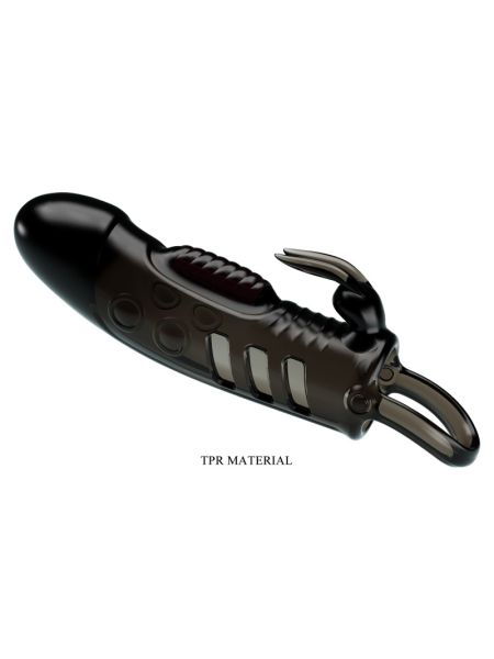 Насадка на член - Pretty Love Sloane Vibrating Penis Sleeve Black