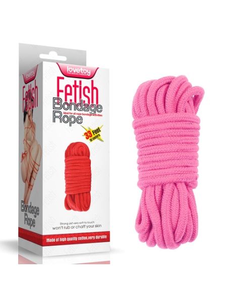 Мотузка - Fetish Bondage Rope Pink, 10 м