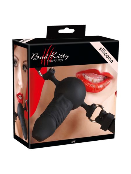 Кляп-фалоімітатор - Bad Kitty Silicone Dildo Gag