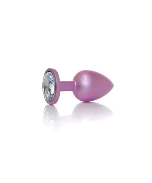 Анальна пробка - Jewellery Pearl Pink Plug Clear L