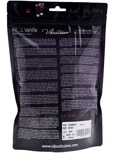 Презервативи - Vibratissimo XX ... L Fruit Color, 64 мм, 50 шт.