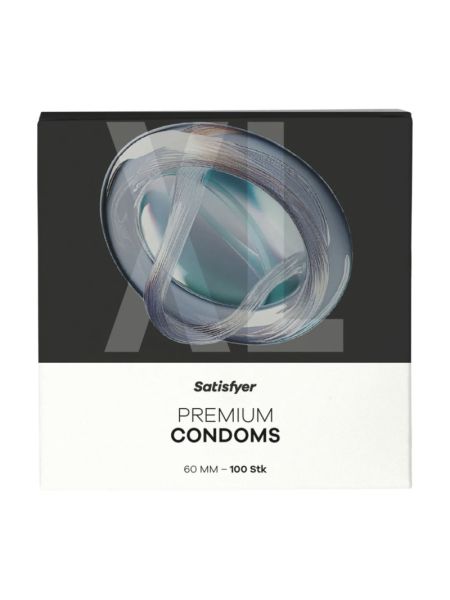 Презервативи - Satisfyer Premium Condoms 60 мм (XL), 100 шт.