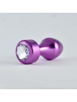 Анальна пробка - Heavy Metal Anal Plug Rosebud Aluminium Purple