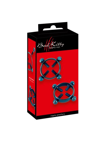 Затискачі для сосків - Bad Kitty Nipple Jewellery Blue