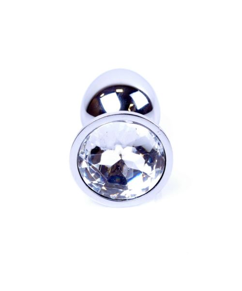 Анальна пробка - Jewellery Silver Plug - Clear