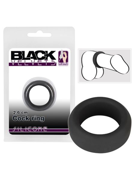 Ерекційне кільце - Black Velvets Cock Ring, 2,6 см