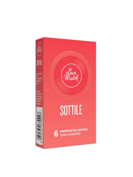 Презервативи - Sottile (Thin), 6 шт.