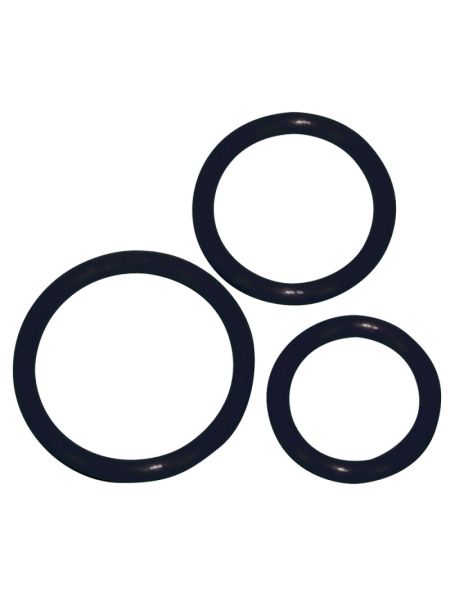 Ерекційні кільця - Silicone Cock Ring Set, 3 шт.