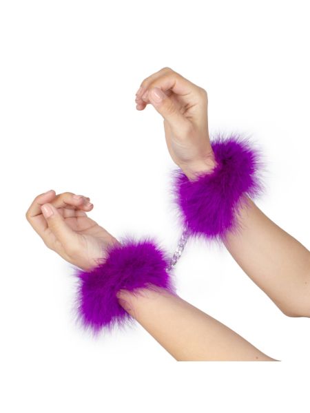 Наручники - Secret Play Feather Handcuffs Purple