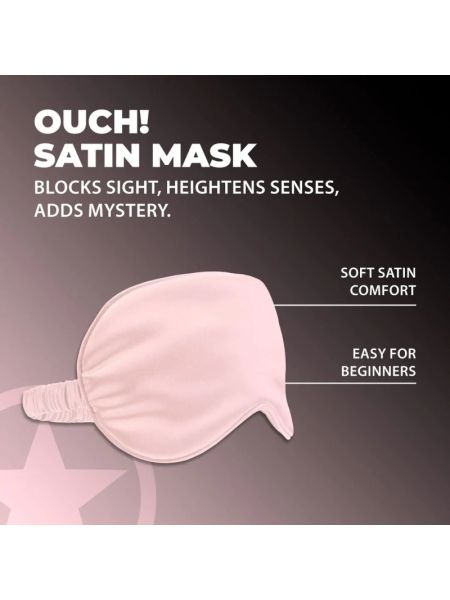 Маска на очі - Ouch! Satin Blindfold Powder Pink