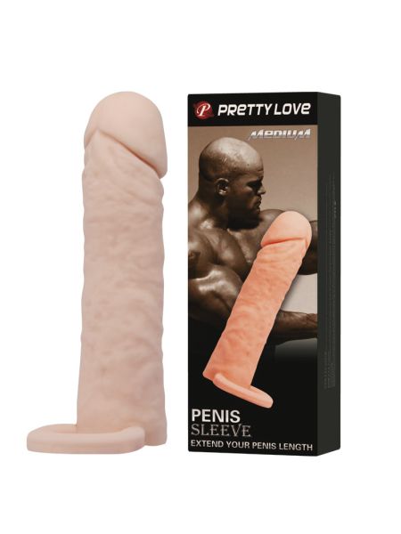 Насадка на член - Pretty Love Penis Sleeve Medium Flesh