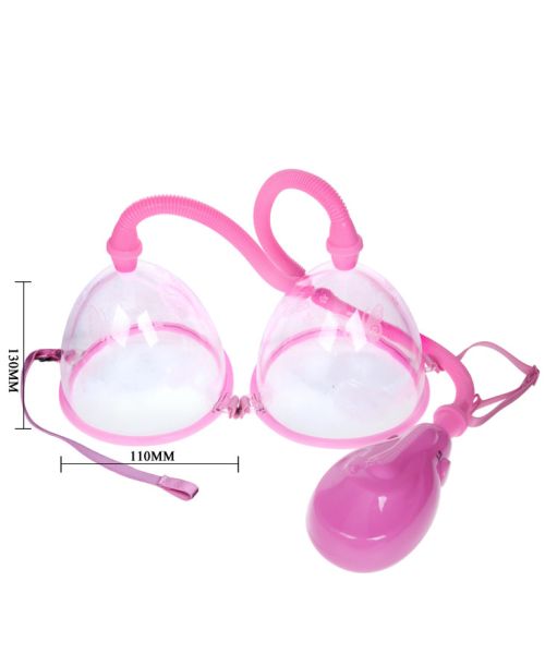 Вакуумна помпа для грудей - Breast Pump Enlarge With Twin Cups Vibrating