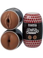 Мастурбатор - Slider Double-Ended Masturbator Ass and Vagina Brown
