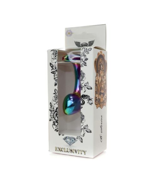 Анальна пробка - Jewellery Multicolour Curved Plug S