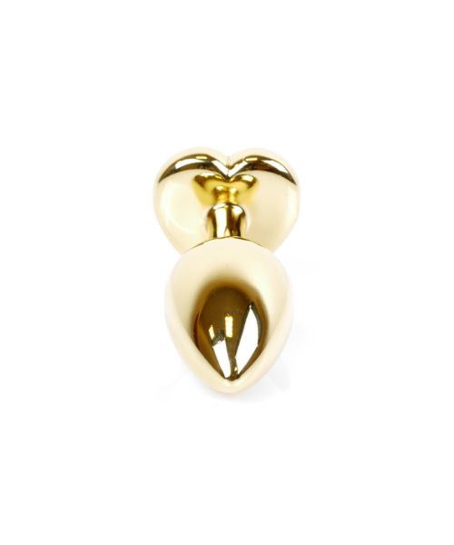 Анальна пробка - Jewellery Gold Heart Plug Red