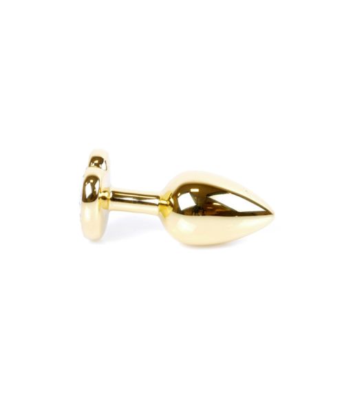 Анальна пробка - Jewellery Gold Heart Plug Red