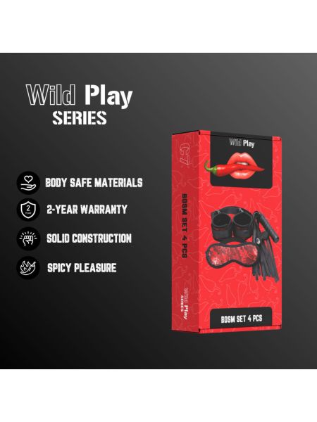 Набір БДСМ - Erospace Wild Play BDSM Set 4 pcs C7