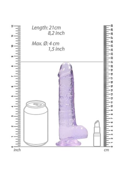 Фалоімітатор - Realrock Dildo 8" Purple