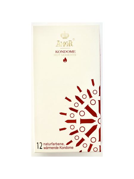 Презервативи - Amor Hot Moments, 12 шт.(08.2026)