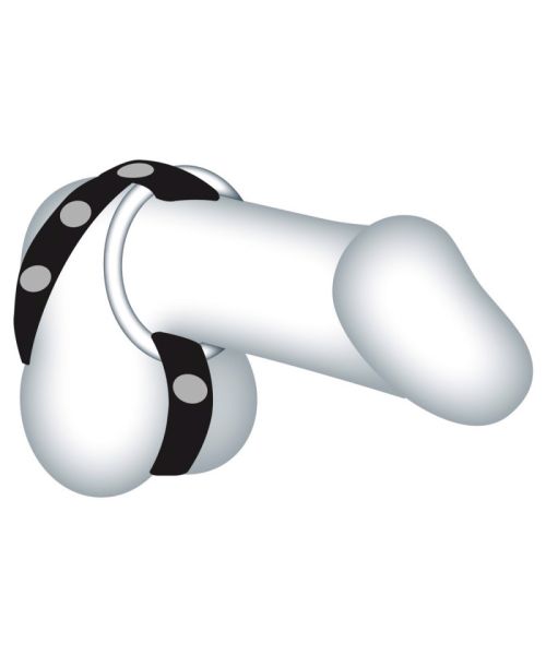 Набір ерекційних кілець з ремінцем - Bad Kitty Cock/Ball Ring
