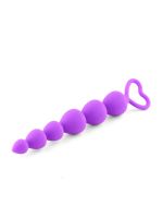 Анальний ланцюжок - Anal Beads Heart Purple