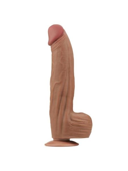 Фалоімітатор - Sliding-Skin Dual Layer Dong 12" Brown
