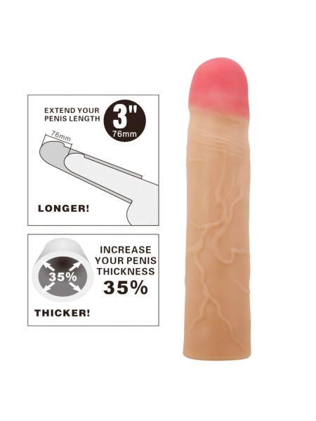Насадка на член - Pretty Love Kylian Penis Extender +3" Flesh