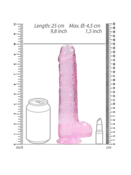 Фалоімітатор - Realrock Dildo 9" Pink