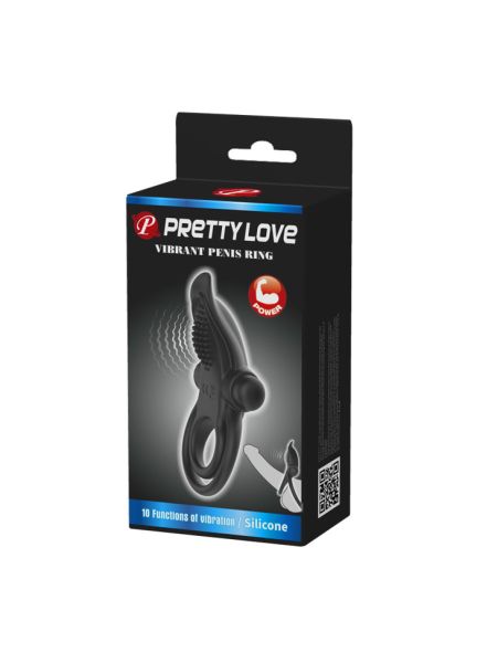Ерекційне кільце - Pretty Love Vibrant Penis Ring Black