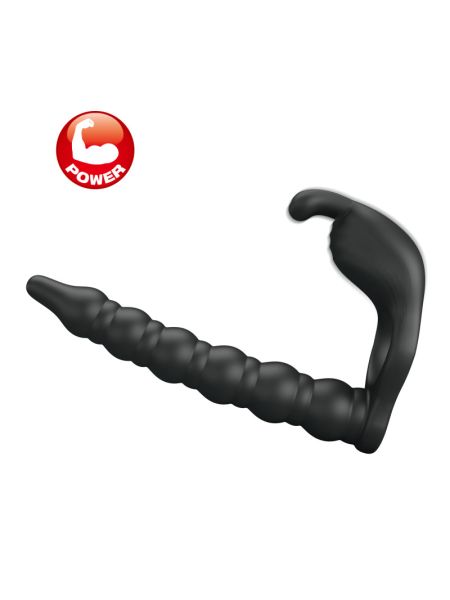 Кільце-насадка для подвійного проникнення - Pretty Love Blackney Vibrating Enhacer Black