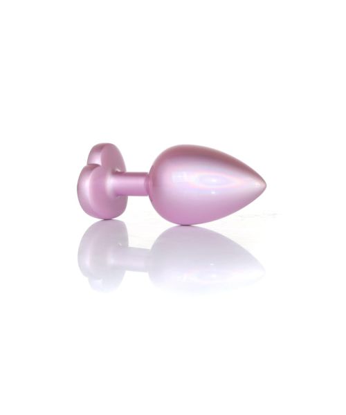 Анальна пробка - Jewellery Pearl Pink Heart Plug Clear L