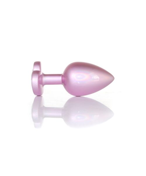 Анальна пробка - Jewellery Pearl Pink Heart Plug Clear L