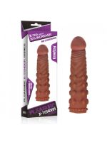 Насадка на член - Pleasure X-Tender Penis Sleeve Add 2" Brown