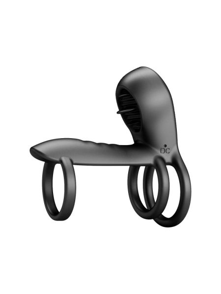 Насадка на член - Pretty Love Vibrating Penis Sling Jammy Black