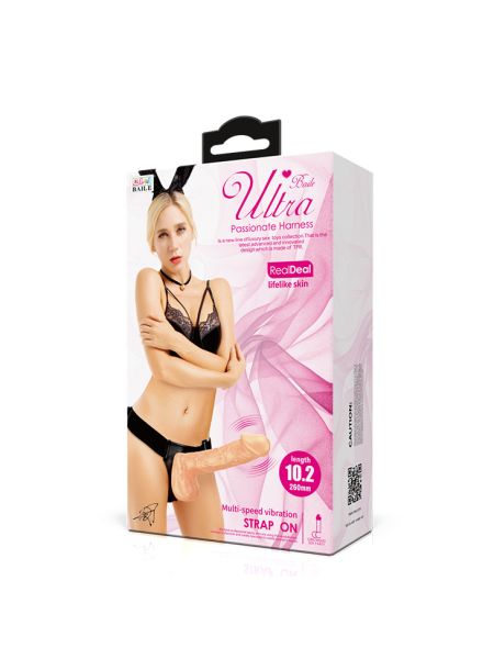 Страпон - Ultra Multi-speed Vibration Strap On 10.2"