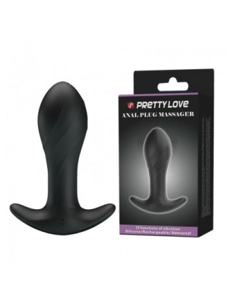 Анальна пробка - Pretty Love Anal Plug Massager Black