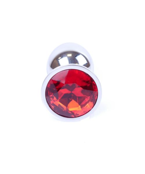 Анальна пробка - Jewellery Silver Plug - Red