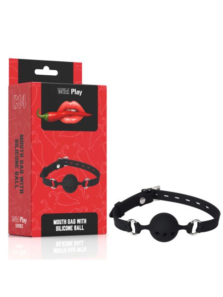 Кляп - Erospace Wild Play Mouth Gag With Silicone Ball C14