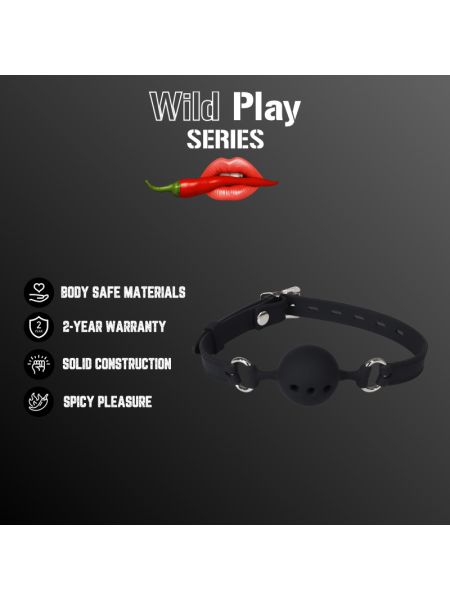 Кляп - Erospace Wild Play Mouth Gag With Silicone Ball C14
