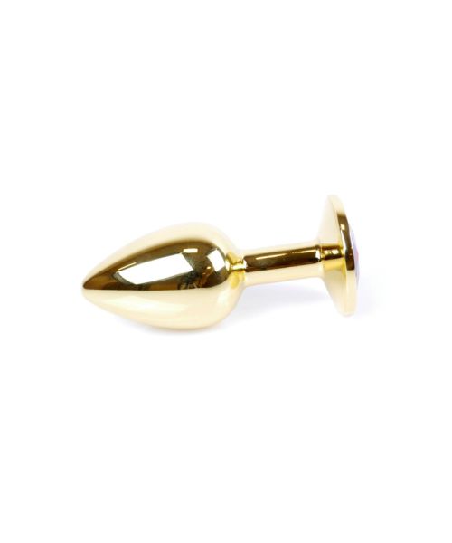 Анальна пробка - Jewellery Gold Plug Light Blue