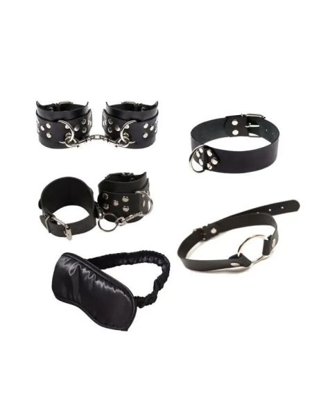 Набір Exxtreme Sex BDSM Leather Set Black Набір Exxtreme Sex BDSM Leather Set Black