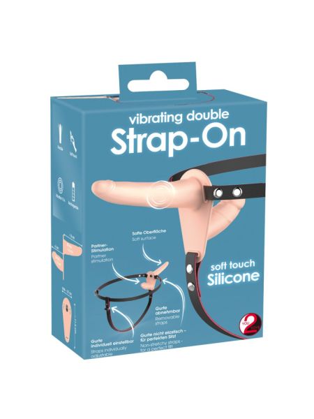 Страпон - Vibrating Double Strap-On