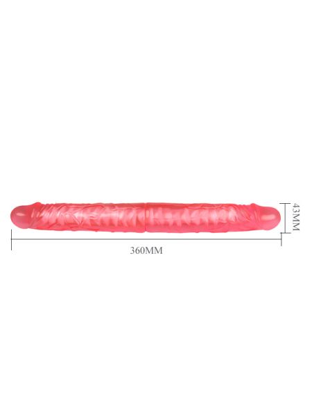Двосторонній фалоімітатор - Double Dong Pink, 14"