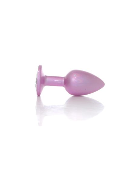 Анальна пробка - Jewellery Pearl Pink Plug Clear S