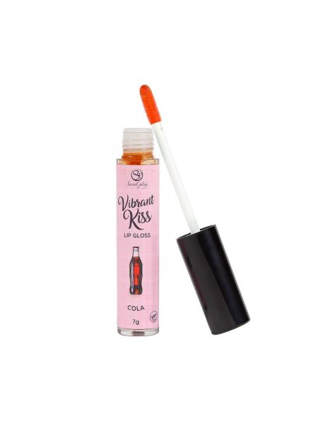 Блиск для губ з ефектом вібрації - Secret Play Coke Lip Gloss Vibrant Kiss