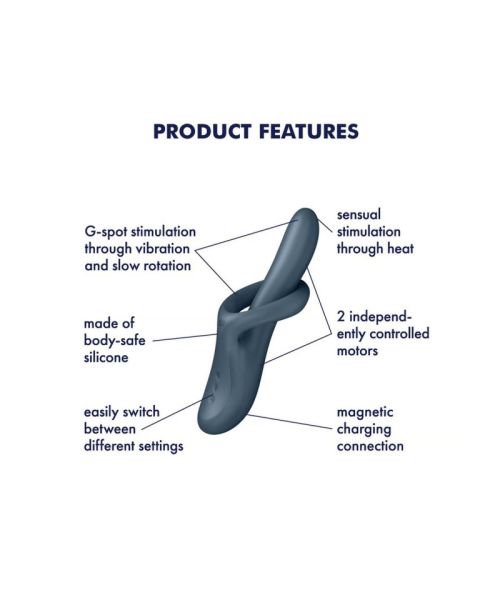 Вібратор - Satisfyer Heat Flex 4 Blue