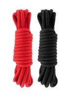 Набір мотузок для бондажу Submission 5 м Red&Black
