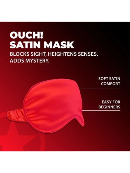 Маска на очі - Ouch! Satin Blindfold Red
