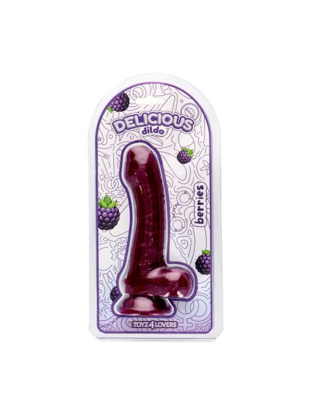 Фалоімітатор з ароматом ожини - Toyz4lovers Delicious Dildo Berries, 18,5 см